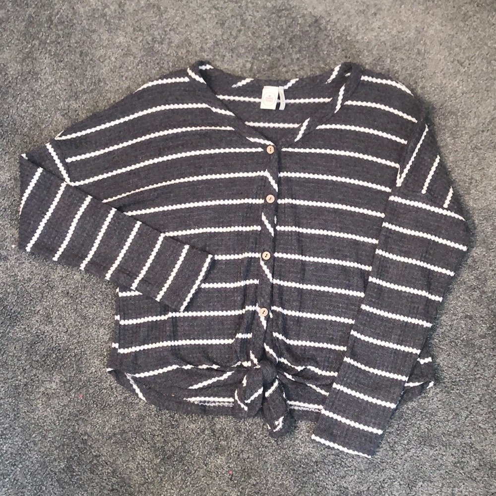Paper Crane striped casual lounge top
